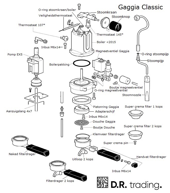 Wiring Diagram Info: 27 Gaggia Classic Parts Diagram